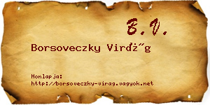 Borsoveczky Virág névjegykártya
